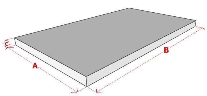 Изображение расчета объема бетона для плитного фундамента