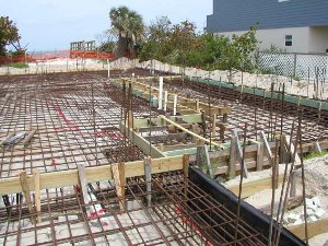 Замер количества бетона необходимого для строительства