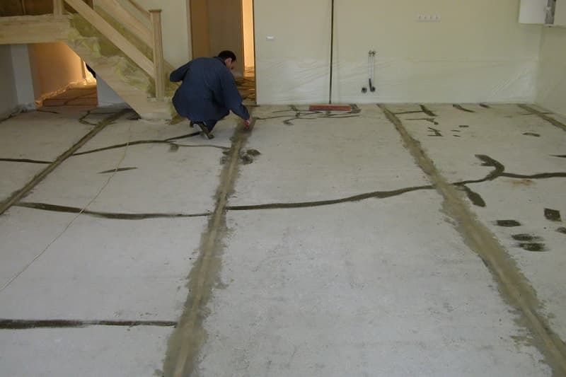 Фото подготовки основания для заливки стяжки бетоном